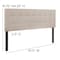 Flash Furniture Bedford Headboard, Queen, Beige Fabric HG-HB1704-Q-B-GG - alternate 7